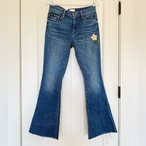 MOTHER The Weekender Fray Jeans Size 27 in Gold Rush